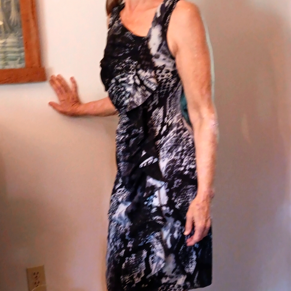 Enfocus Sudios dress. Black and white size 10
